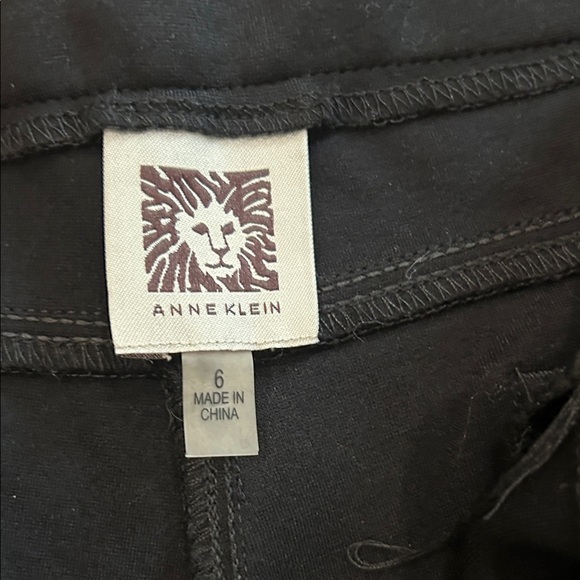 Anne Klein Black Straight Leg Pants - Picture 2 of 5